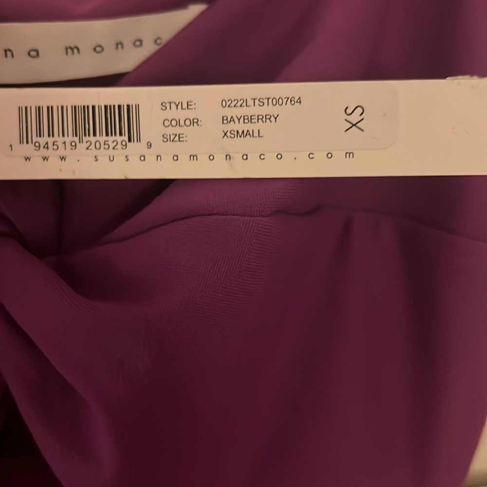NWT Susana Monaco Twist Front Top XS - Picture 4 of 4